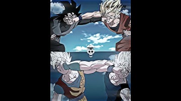 Goku x Majin Vegeta and Goku Black reference ☠️💀 #goku #vegeta #dbz #gokublack #skulledit