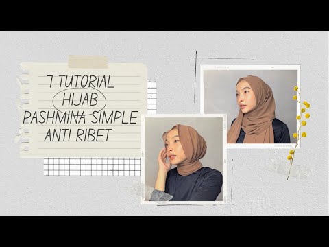 TUTORIAL HIJAB PASHMINA SIMPLE FOR DAILY KONDANGAN LEBARAN RAPIH TANPA PENTUL