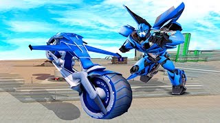 Bike Games - Flying Bike Steel Robots - Gameplay Android free games screenshot 4