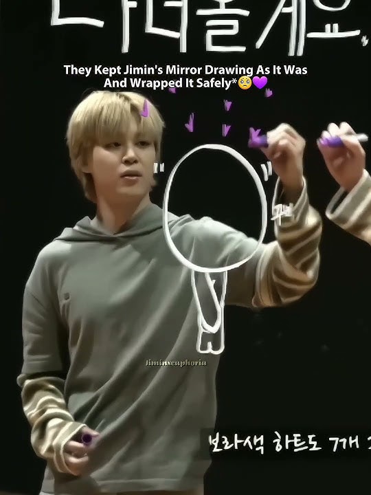 That Is Not Just A Drawing,It's Jimin's Pure Emotions!I'm Glad They Kept It Safely🥺💜