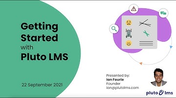 Webinar - Pluto LMS Setup - 22 September 2021