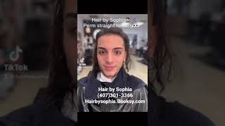 Perm Straight hair to Curly Book your appointment at hairbysophia booksy com