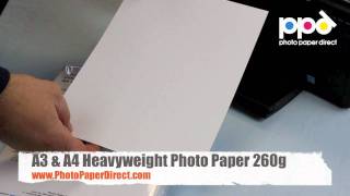 A3 and A4 Heavyweight Glossy Photo Paper 260g