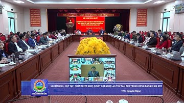 NGHIÊN CỨU, HỌC TẬP, QUÁN TRIỆT NGHỊ QUYẾT HỘI NGHỊ LẦN THỨ TÁM BCH TRUNG ƯƠNG ĐẢNG KHÓA XIII