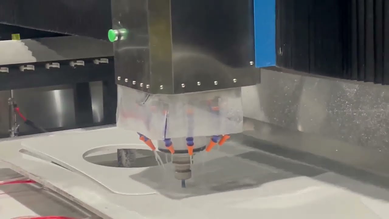 Automatic CNC Stone Cutting & Polishing Machine for Making Custom Quartz Countertop