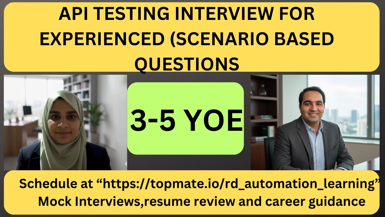 Вопросы и ответы на собеседовании по тестированию API | 3+ YOE | Собеседование по API | Обучение ...