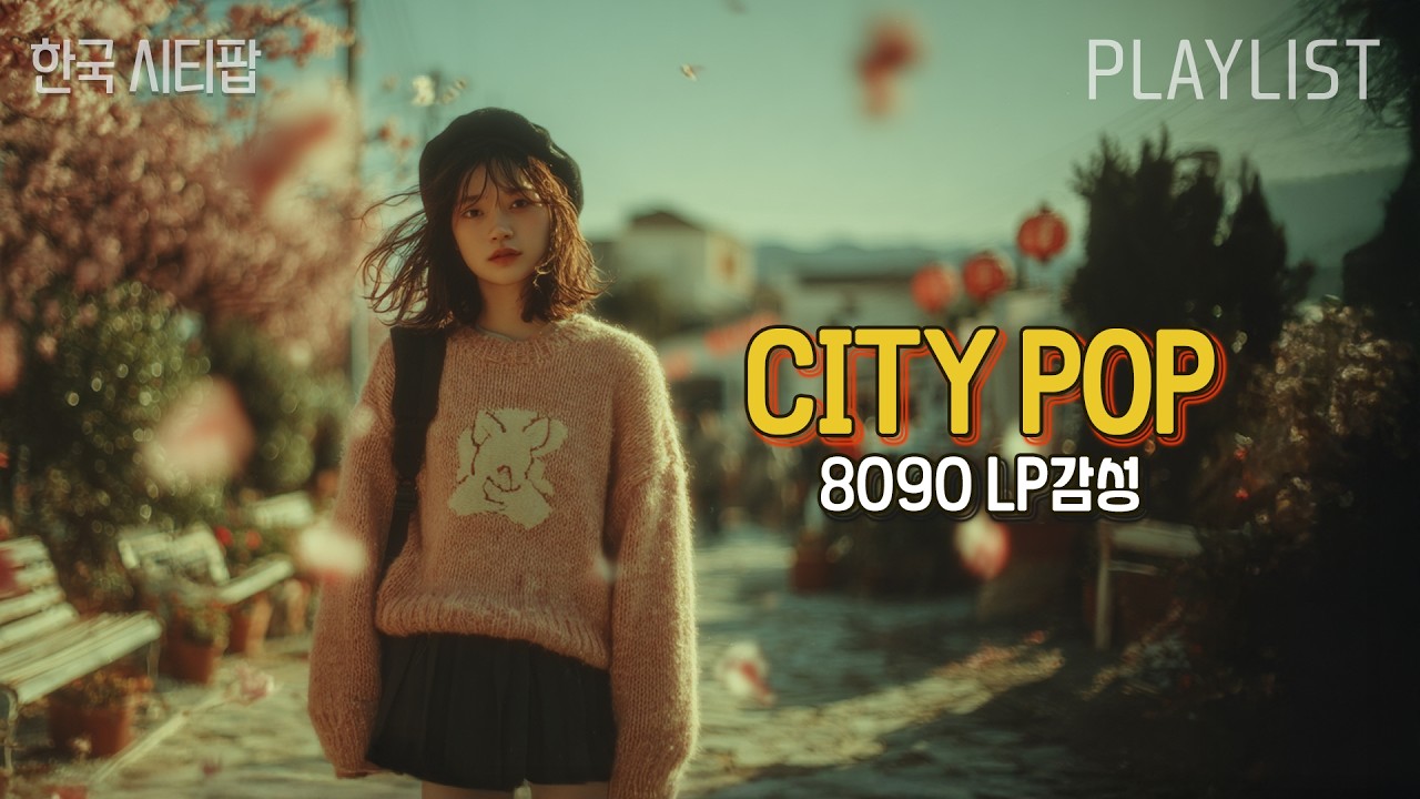8090 시티팝 Playlist│적당한 봄 느낌 한국 시티팝🌙| LP감성, 플레이리스트 [8090 Korean city pop]