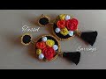 BEAUTIFUL TASSEL EARRINGS | EASY TO MAKE | CROCHET