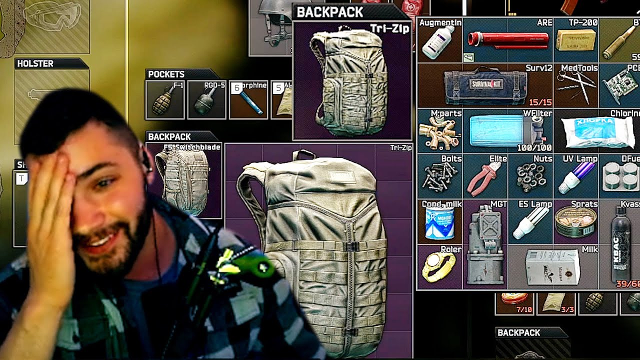 HE FORGOT TO EMPTY HIS BAG FROM LAST RAID