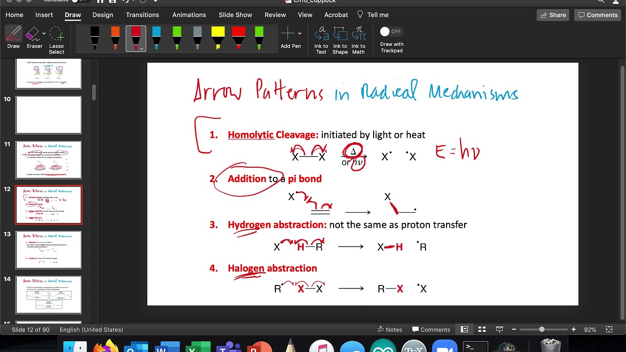 Common Patterns in Radical Mechanisms