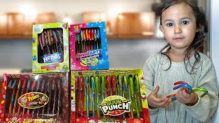 Candy Cane TASTE TEST! Cereal Flavored?!? Weird Candy Cane Taste Test Round Four