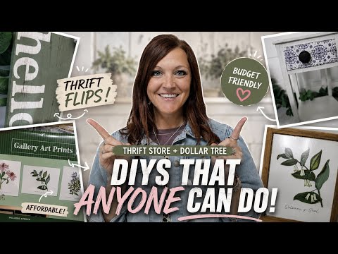 🤯 YOU WON'T BELIEVE HOW I MADE OVER THRIFTED ITEMS | $2 OR LESS + NEW DOLLAR TREE ITEM!