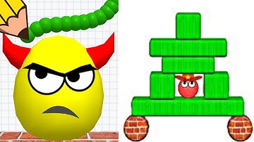 Draw to Smash Puzzle Game VS Hide Ball Brain Teaser Logic Puzzle || Gameplay Max Level Gameplay