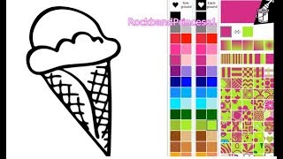 Ice Cream Coloring Page