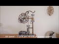 Steampunk clepsydra siphon clock