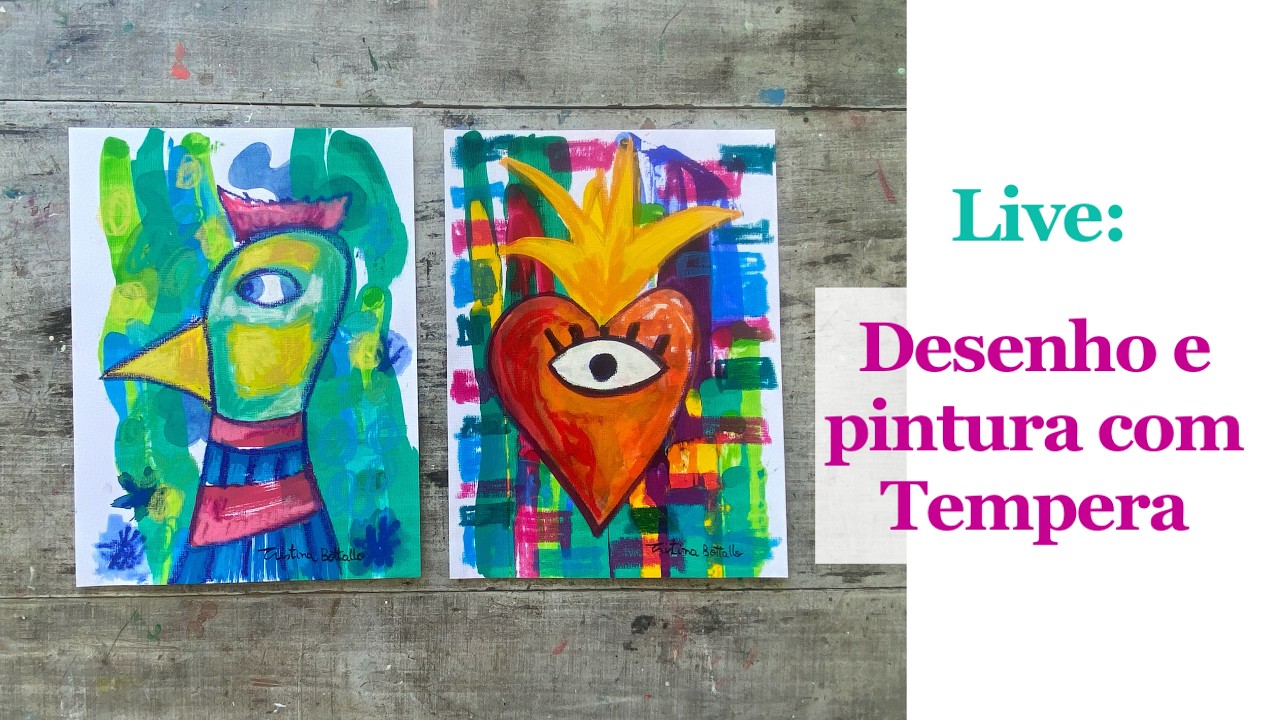 LIVE: Desenho e Pintura com Têmpera