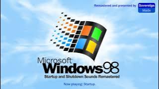 Windows 98 Startup & Shutdown Sounds (1998) | Remastered Audio | SovereignMade