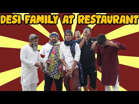 Desi Family at Restaurant | DablewTee | WT | Funny Skit