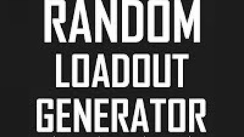 I used a random loadout generator in Call Of Duty Mobile