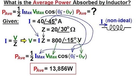 Electrical Engineering: Ch 12 AC Power (9 of 38) Ave. Power=? Absorbed by Inductor