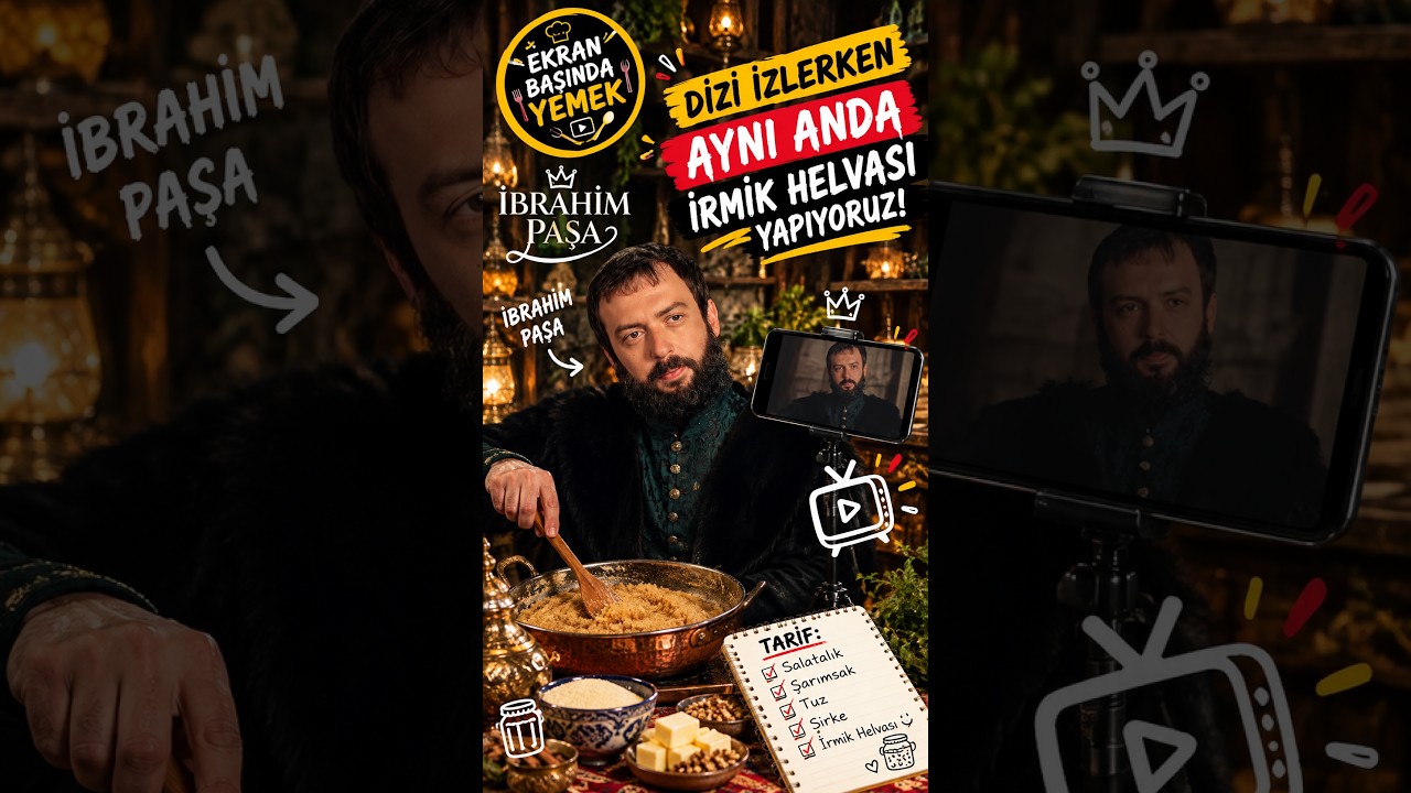 TÜRK DİZİLERİ EŞLİĞİNDE İRMİK HELVASI YAPIYORUZ😂 | Ekran Başında Yemek #pargalıibrahim #irmiktatlısı TÜRK DİZİLERİ EŞLİĞİNDE İRMİK HELVASI YAPIYORUZ😂 | Ekran Başında Yemek #pargalıibrahim #irmiktatlısı