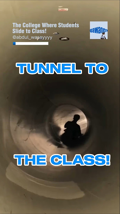 The College Where Students Slide to Class!