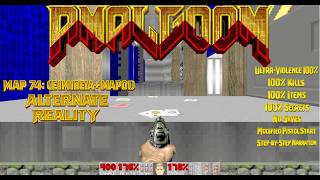 DOOM Amalgoom (U.V. 100%) Map 74: (E1M1beta+Map01) Alternate Reality (Bonus/Secret Map!)