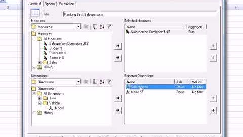 GXplorer OLAP Demo 2 - Salespersons ranking