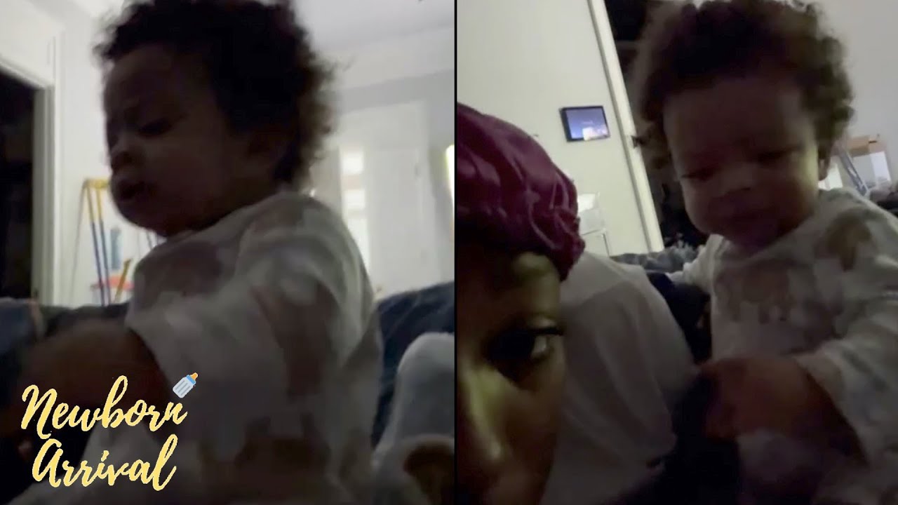 King Harris & J'Nijah's Son King Jr. Wakes Up Insisting On Talking To Mommy's Followers! 📱