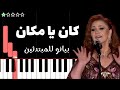 تعلم اغنية الحب اللي كان ميادة الحناوي على البيانو للمبتدئين 