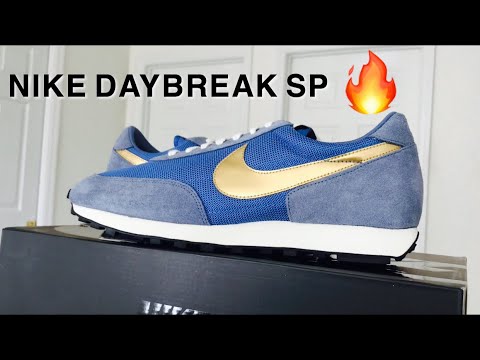 NIKE DAYBREAK SP UNBOXING!!!!! & ON FEET REVIEW. (BLUE&GOLD)