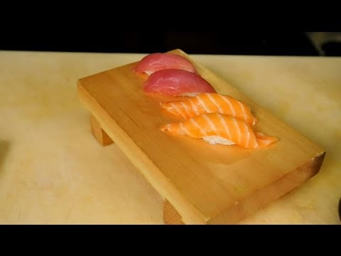 How to Make Sashimi & Salmon Nigiri : Asian Cuisine