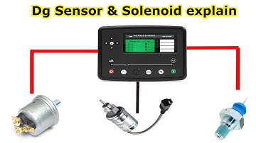 Vdo 10 bar oil pressure sender & switch | Dg Solenoid | Generator protection | DG LLOP switch wiring