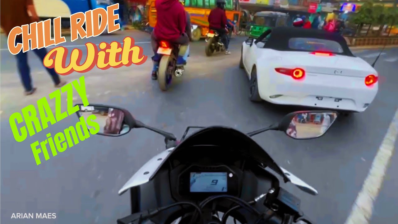 Chill Ride Chill Ride With Friends || Way to Rangunia 📍|| Motorvlog || 4v. V3. V4 ...