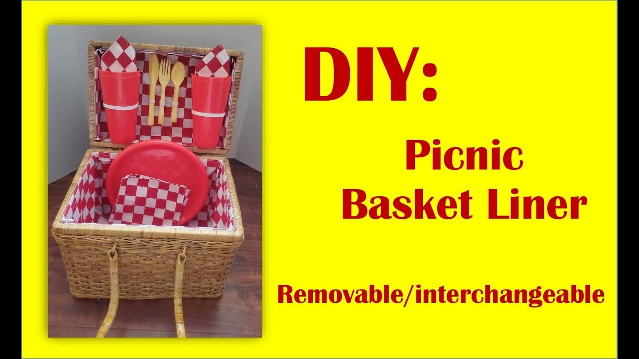 DIY picnic basket revamp!  Sewing case, Sewing projects for