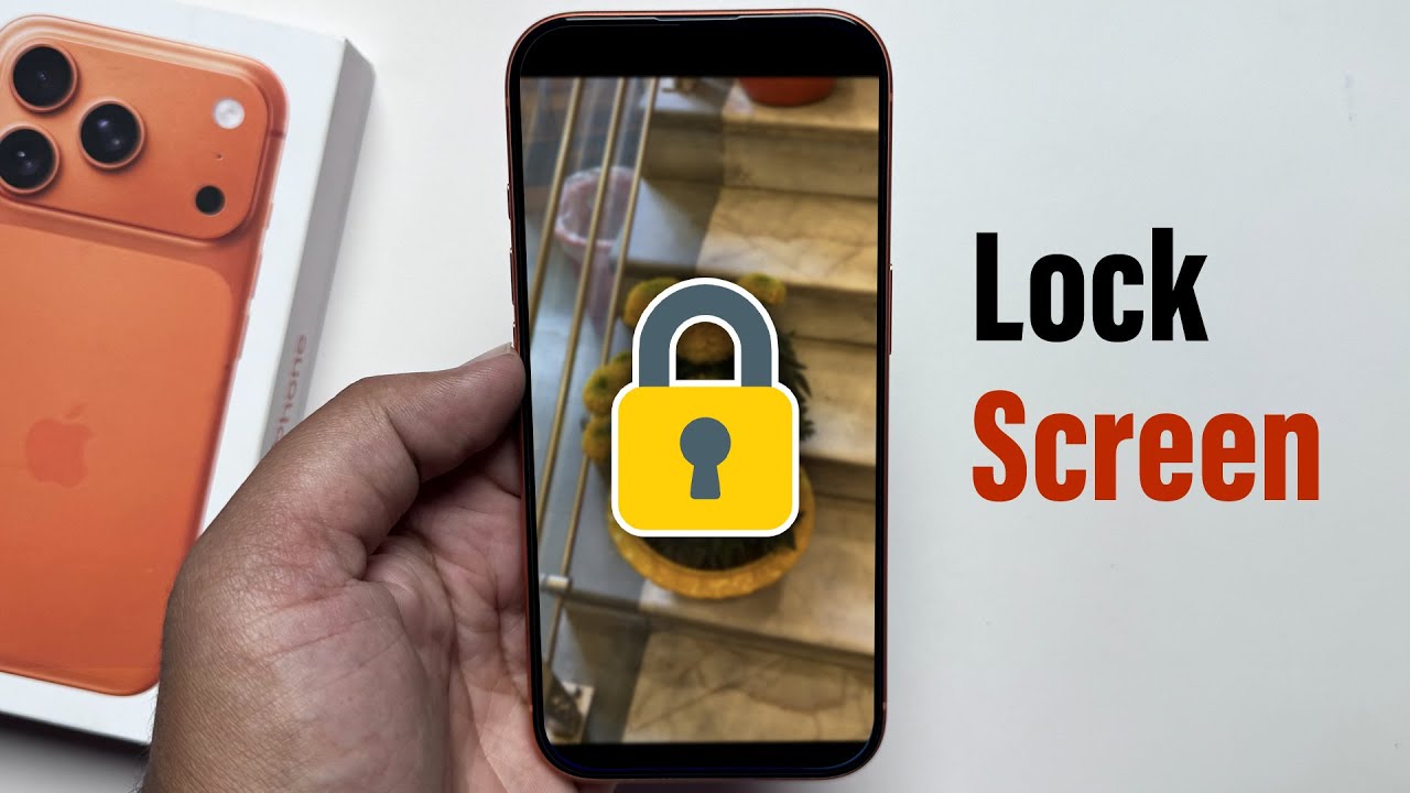 iPhone 17 Pro / Max : How to lock your screen