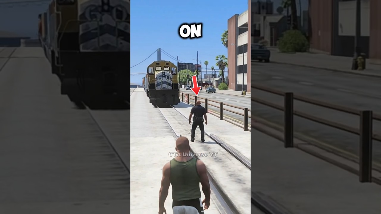 Will a Train Stop for a Cop in GTA and RDR Games? #gta #gaming #rdr2
