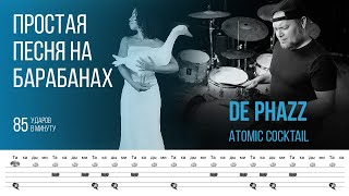 De Phazz - Atomic Cocktail / 85 bpm / Тренировочная песня для игры на барабанах