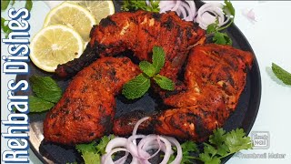 Restaurant Style Tandoori Chicken at Home || Chicken Tandoori Recipe without Oven ||  चिकन तंदूरी