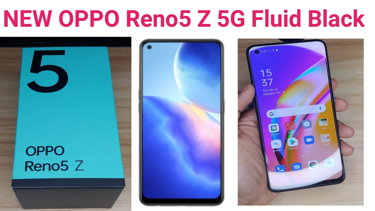 New Oppo Reno 5Z 5G Unboxing ( Fluid Black )