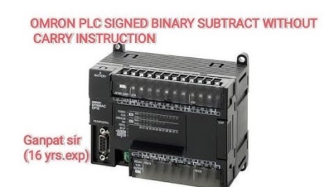 OMRON PLC SIGNED BINARY SUBTRACT WITHOUT CARRY INSTRUCTION
