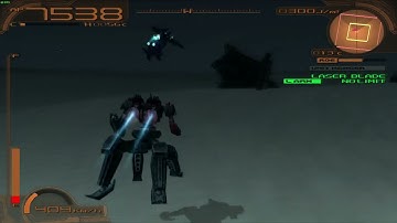 [Armored Core: Last Raven] Quad Leg Blade Only Sepulchre vs. Bolt (Eliminate Targeted Raven)