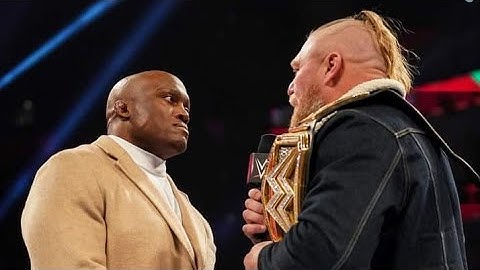 Brock lesnar and bobby lashley face to face wwe Raw January 10,,2022