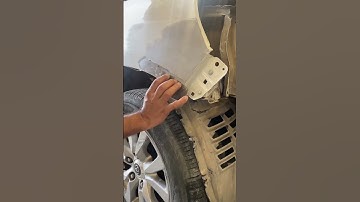 Applying gray putty on fender nicely #art  #automobile  #ararautozoneas