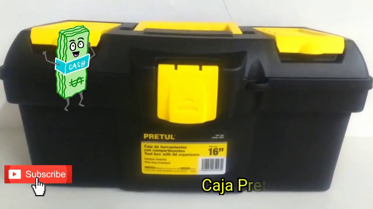 Caja de herramientas de plástico 16 ' Pretul