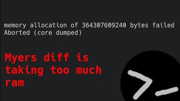 Myers diff algorithm takes too much ram