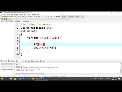 Explain Continue Statement Program with example - C++ Tutorial for Beginners in Hindi 35