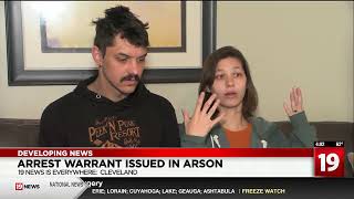 Arrest warrant issued in Cleveland arson