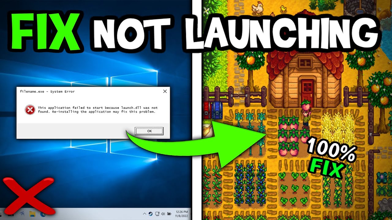 How to Fix Not Launching in Stardew Valley (Easy Steps) YouTube