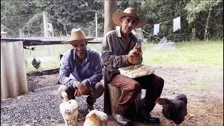 A felicidade de quem mora no meio do mato com a natureza, vivem do que produzem orgânico